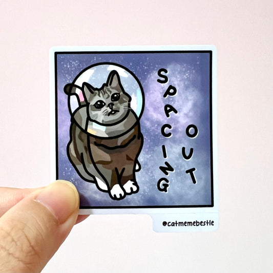 "spacing out" sticker