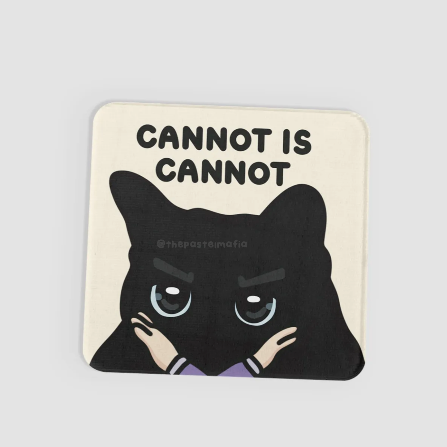 "can is can, cannot is cannot" lenticular sticker