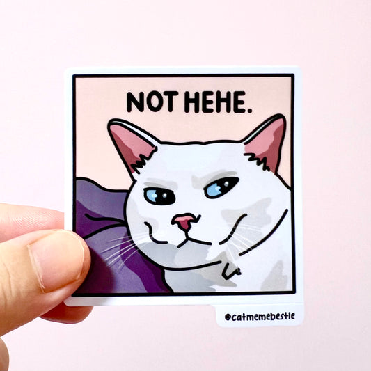 "not hehe" sticker