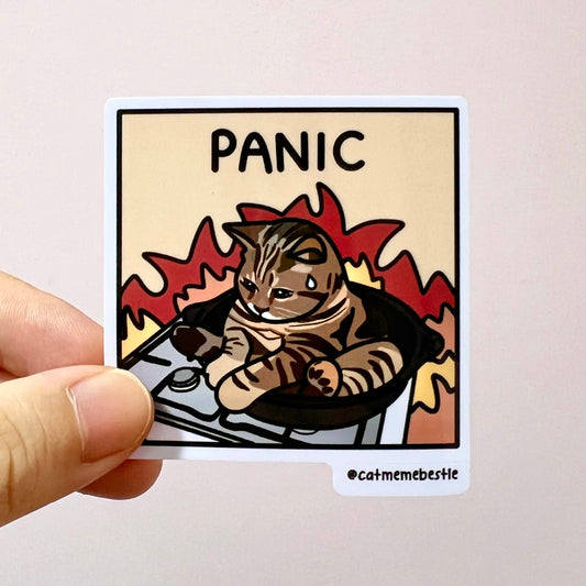 "panic" sticker