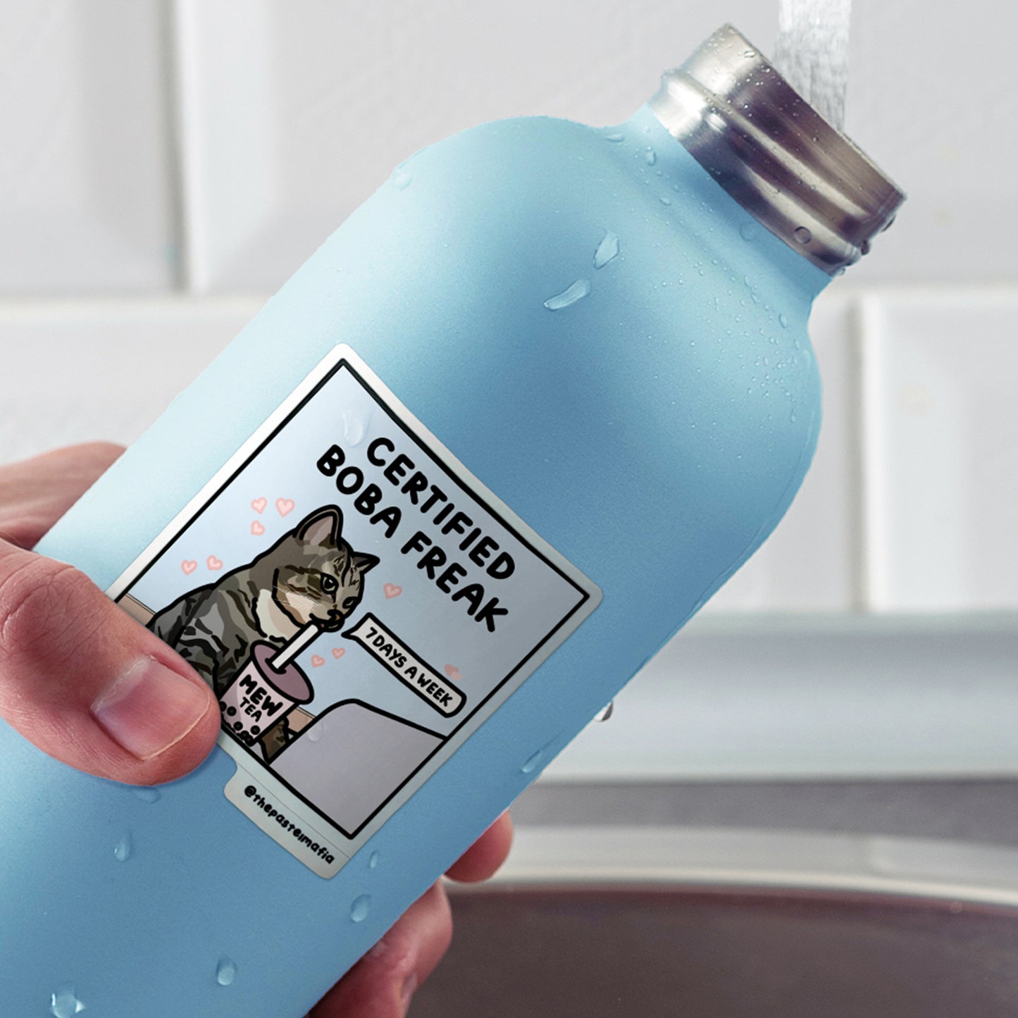 "certified boba freak" sticker