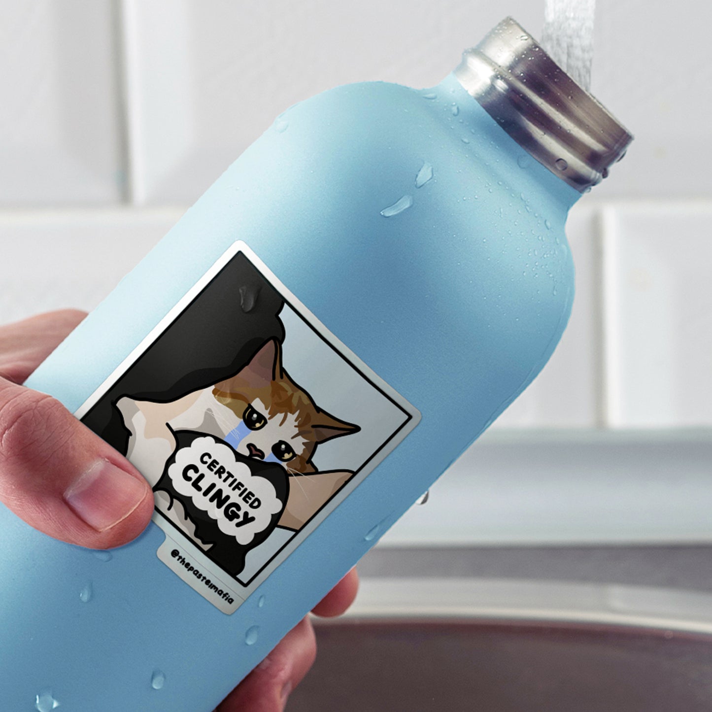 "certified clingy" sticker