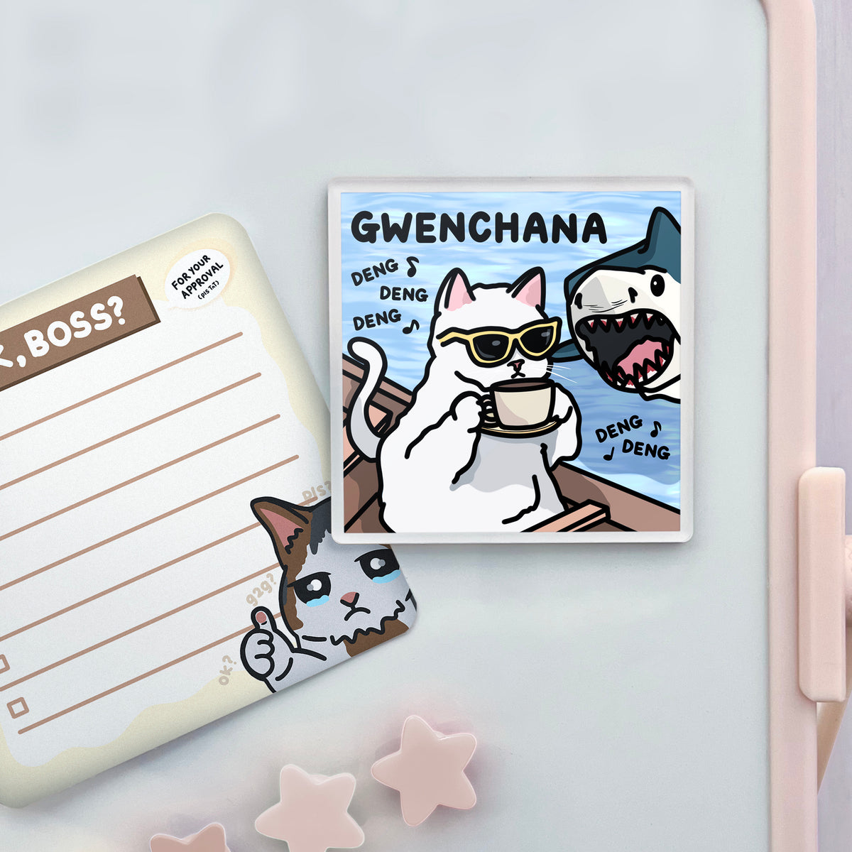 "gwenchana" acrylic magnet