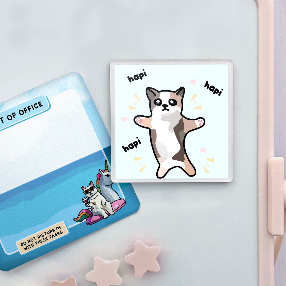 "hapi hapi hapi" acrylic magnet
