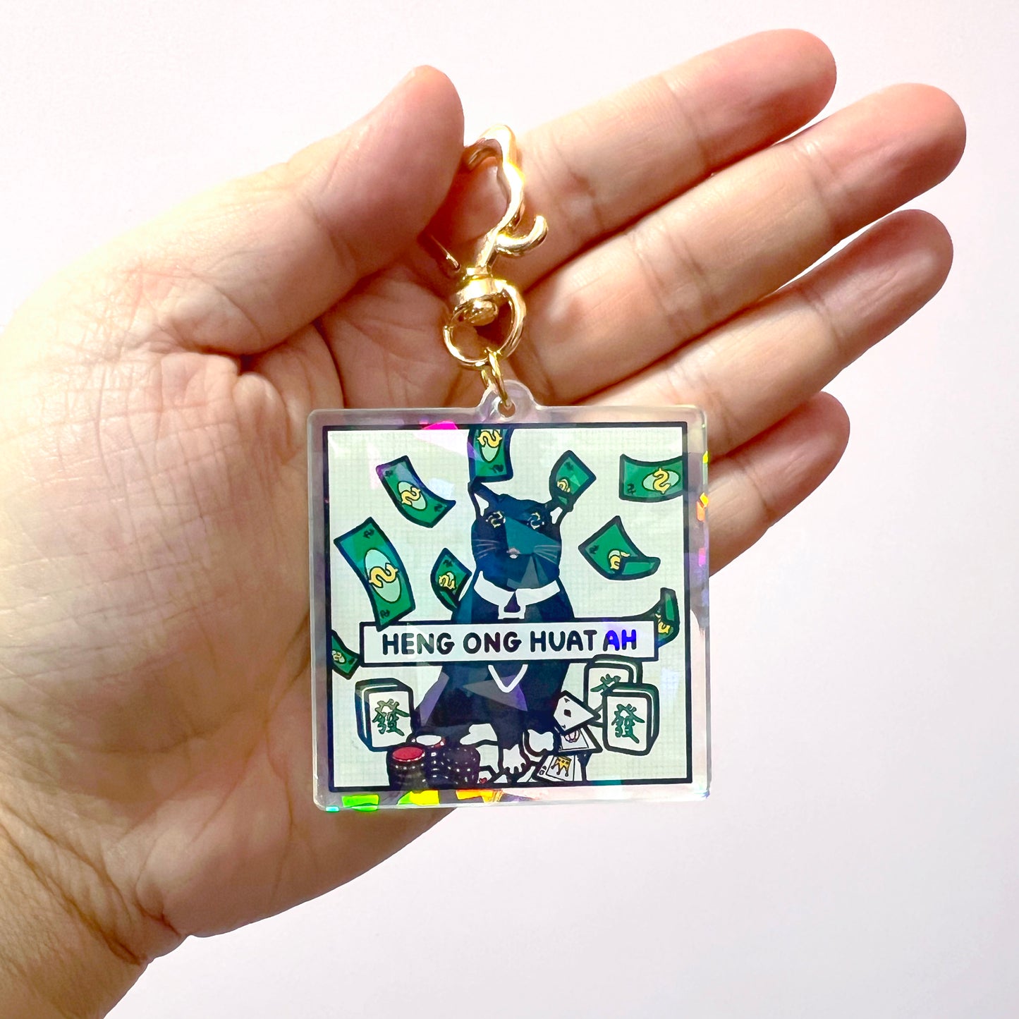 "heng ong huat ah" keychain