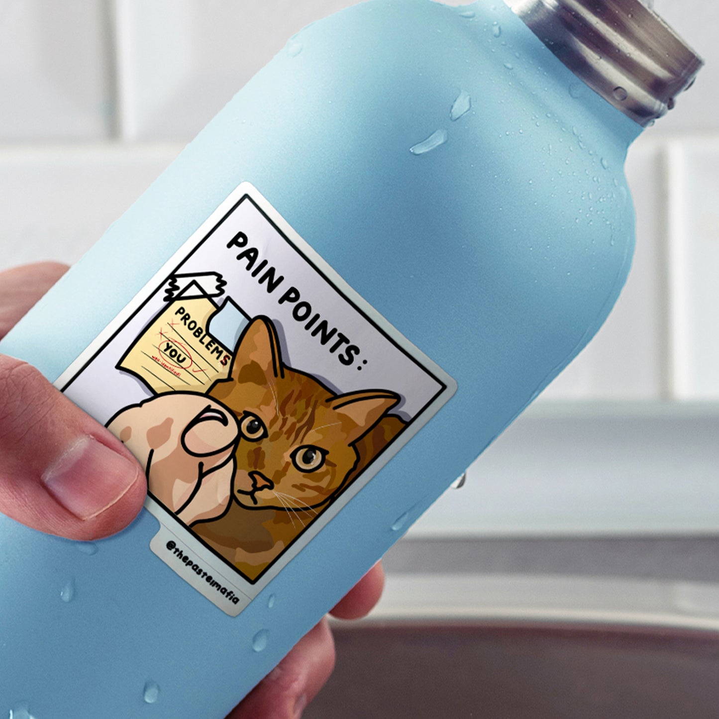 "pain points" sticker