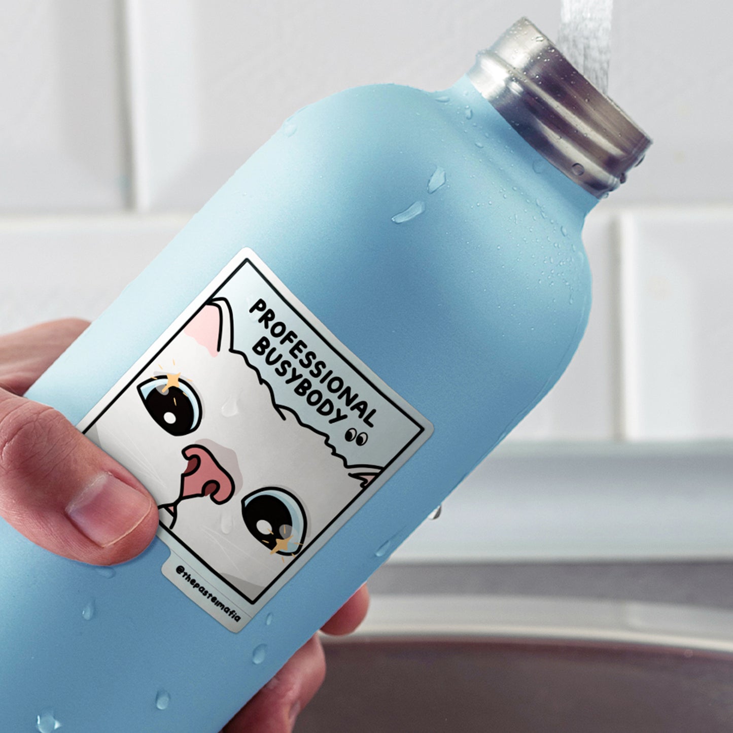 "professional busybody" sticker