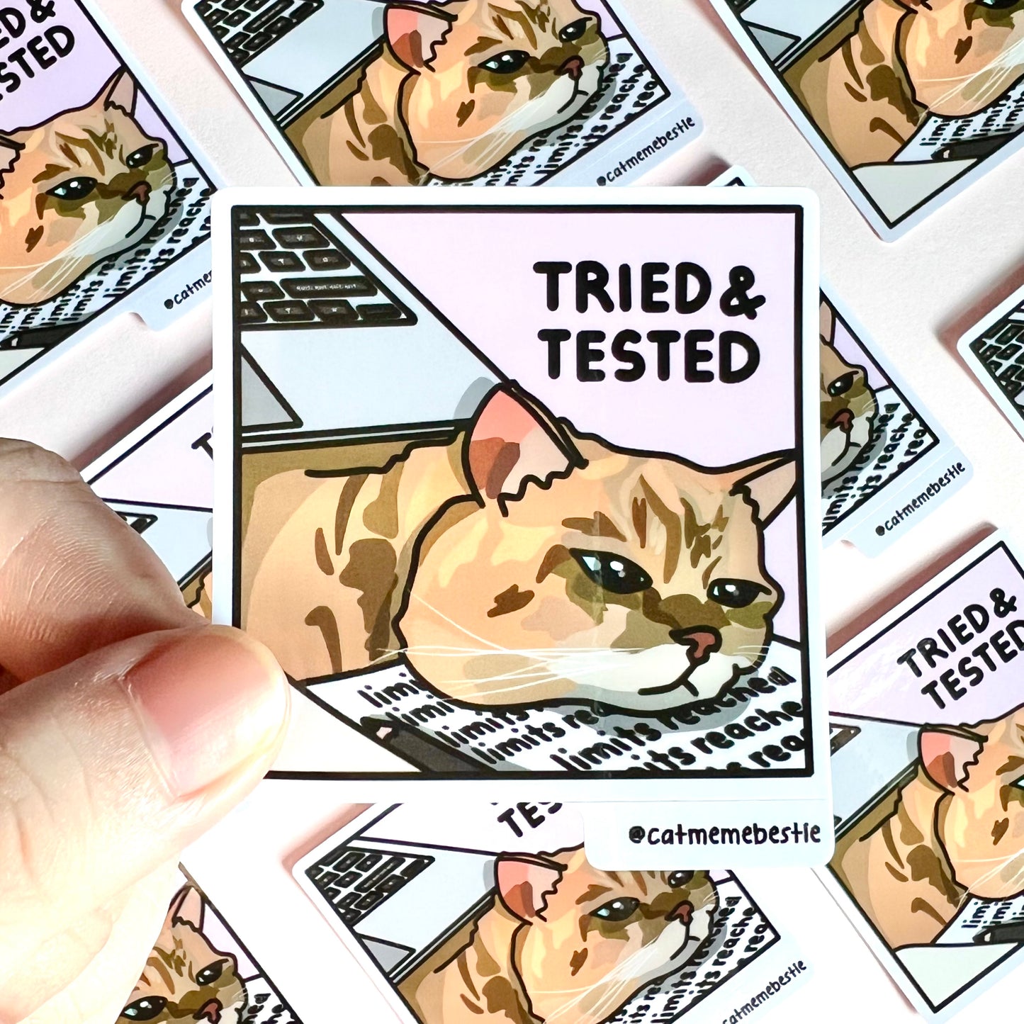 "tried & tested" sticker