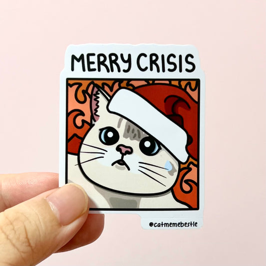 "merry crisis" sticker