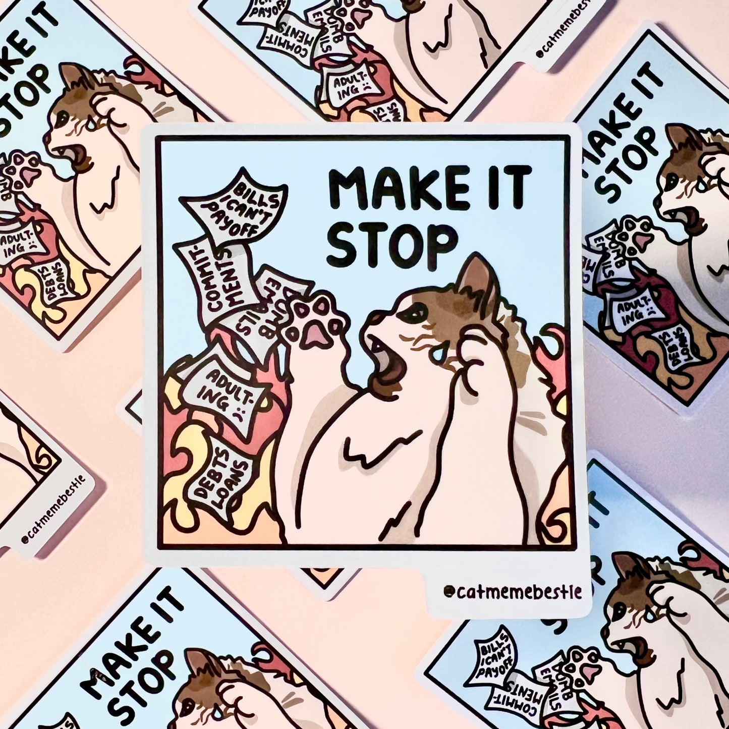 "make it stop" sticker