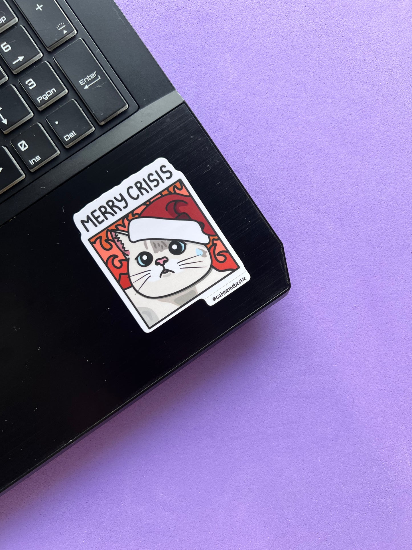 "merry crisis" sticker