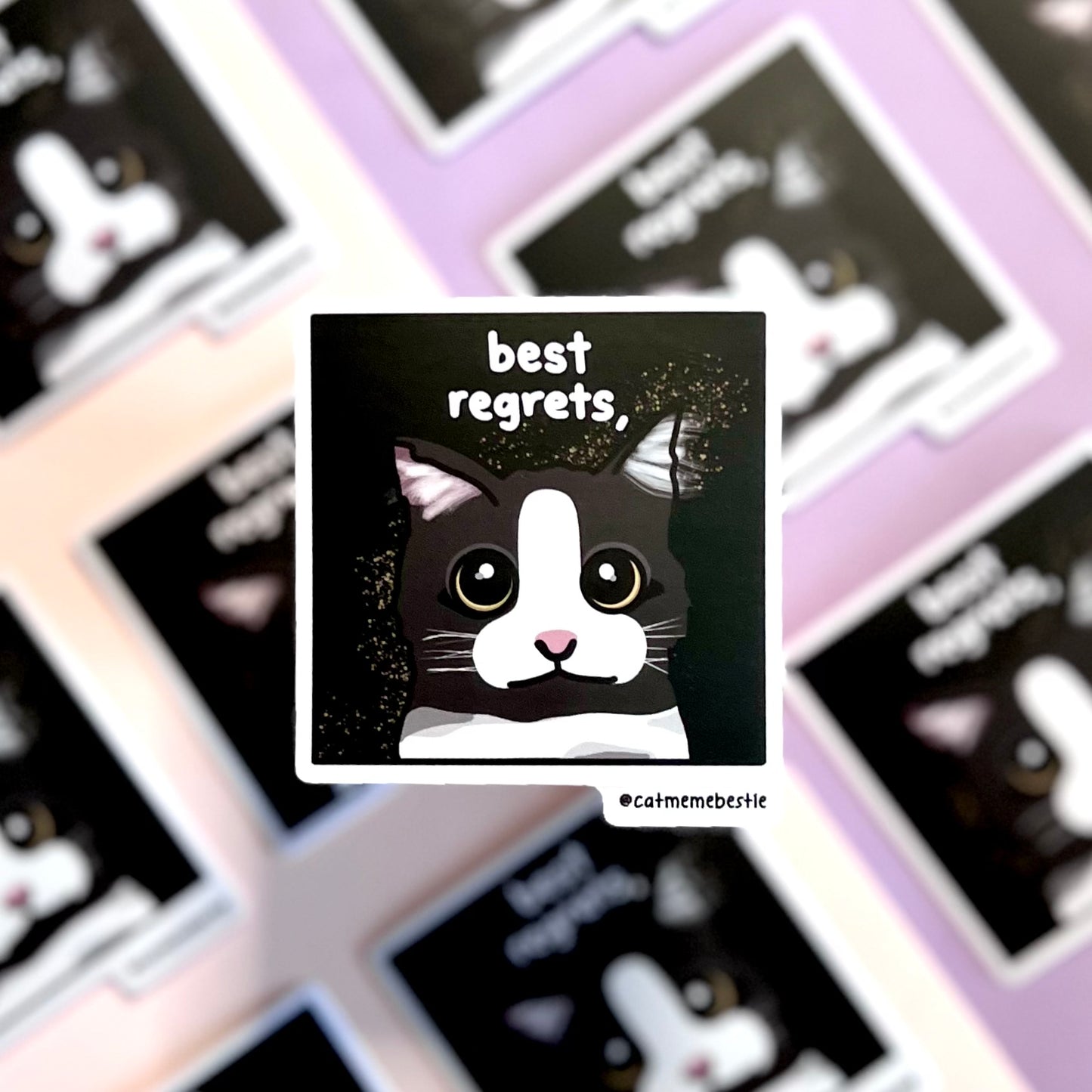 "best regrets" sticker