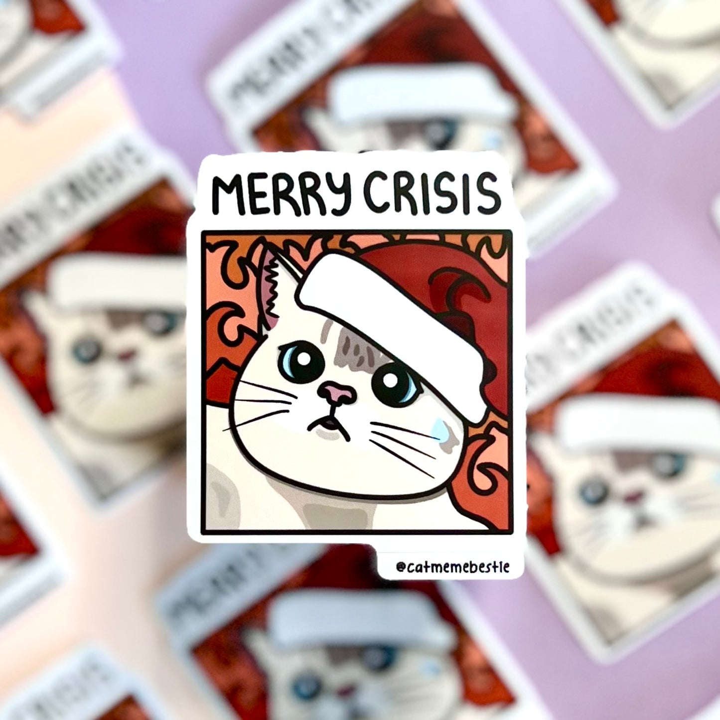 "merry crisis" sticker