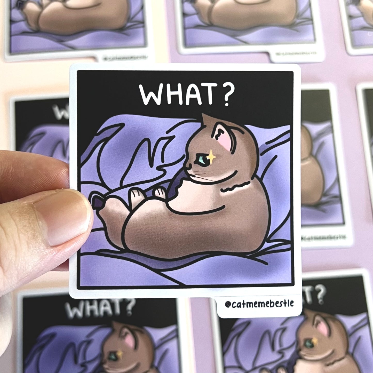 "what?" sticker