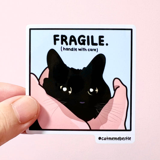 "fragile" sticker