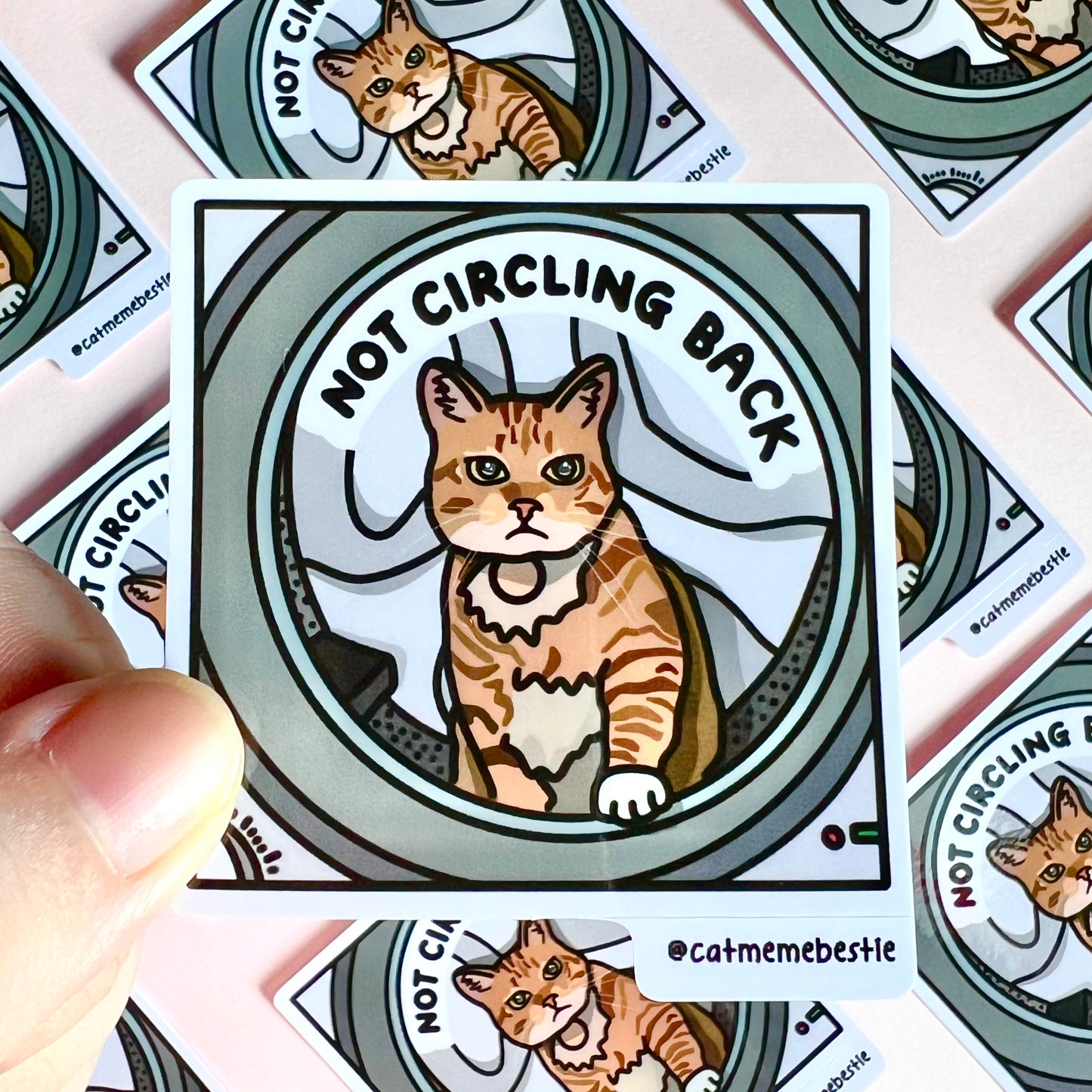 "not circling back" sticker