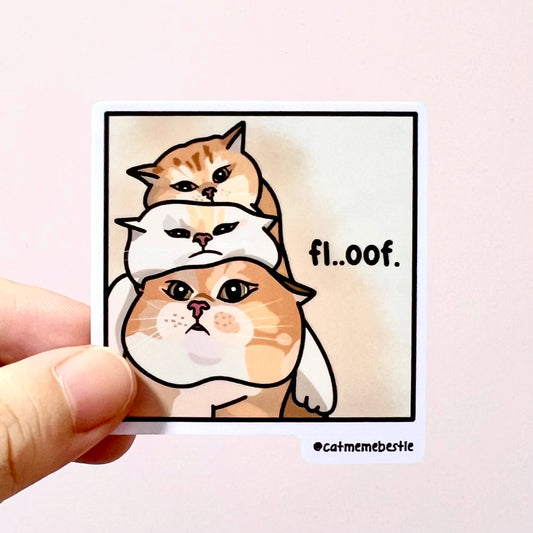 "floof" sticker