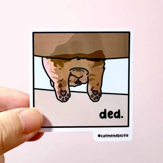 "ded" sticker