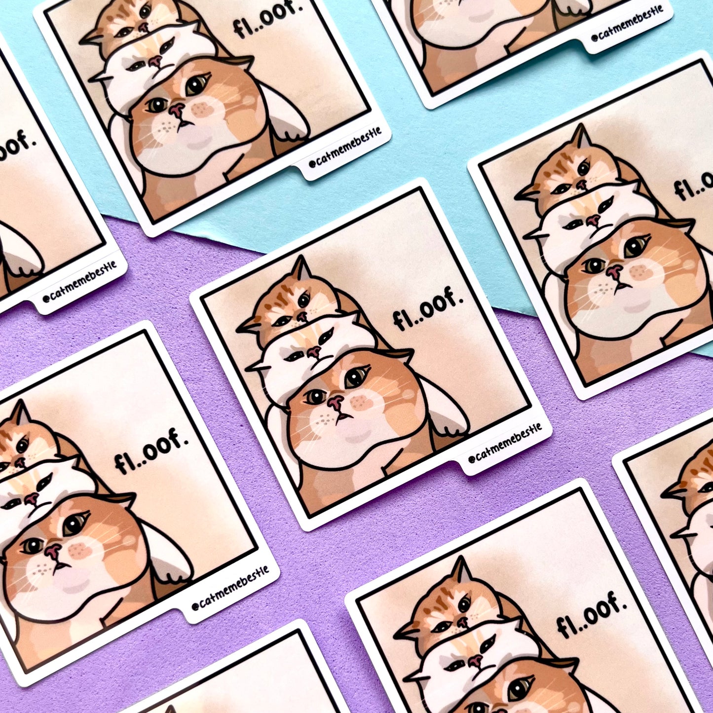 "floof" sticker