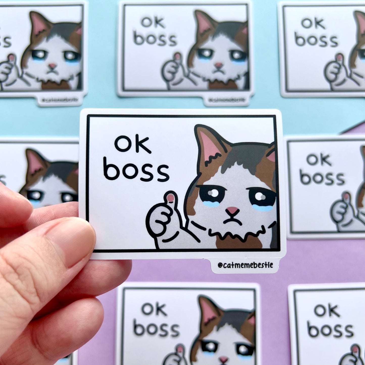 "ok boss" sticker