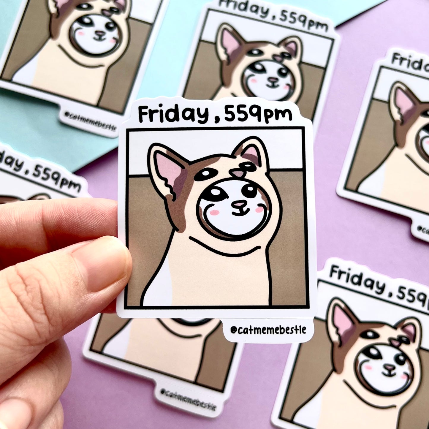 "friday, 559pm" sticker