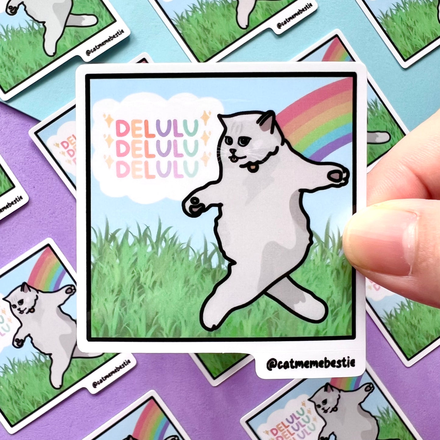 "delulu" sticker