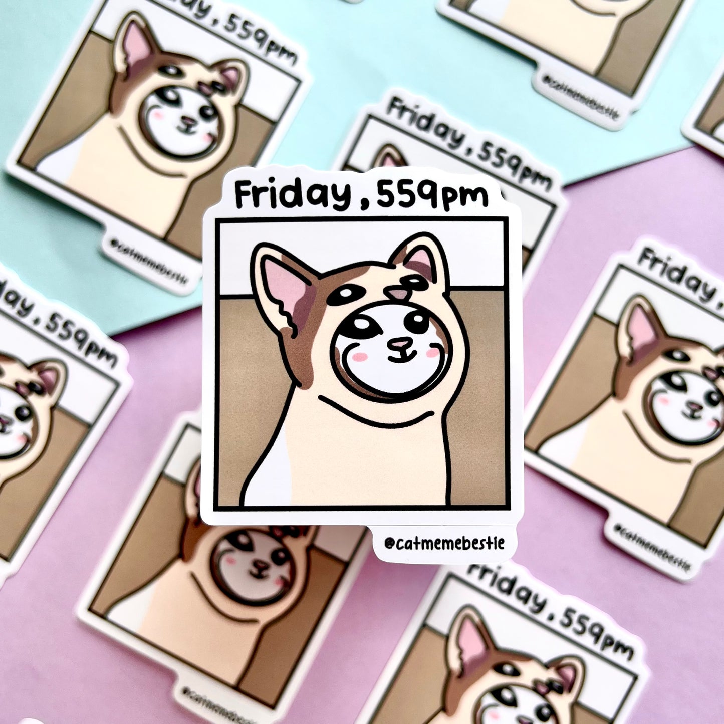 "friday, 559pm" sticker