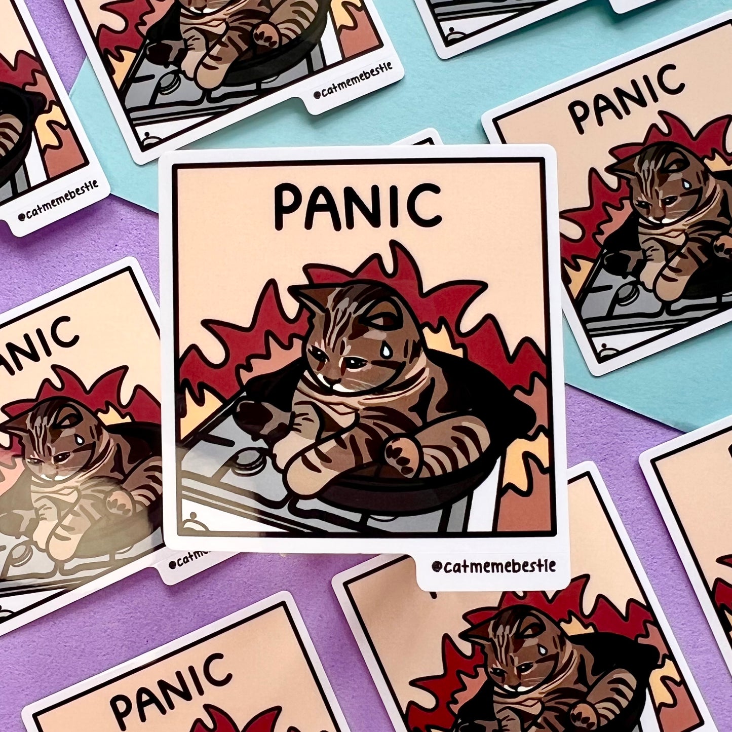 "panic" sticker