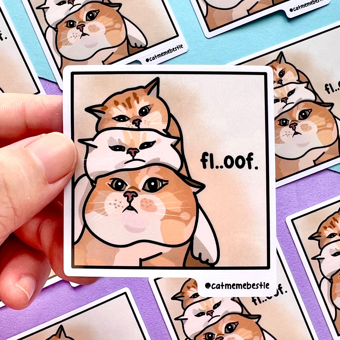 "floof" sticker