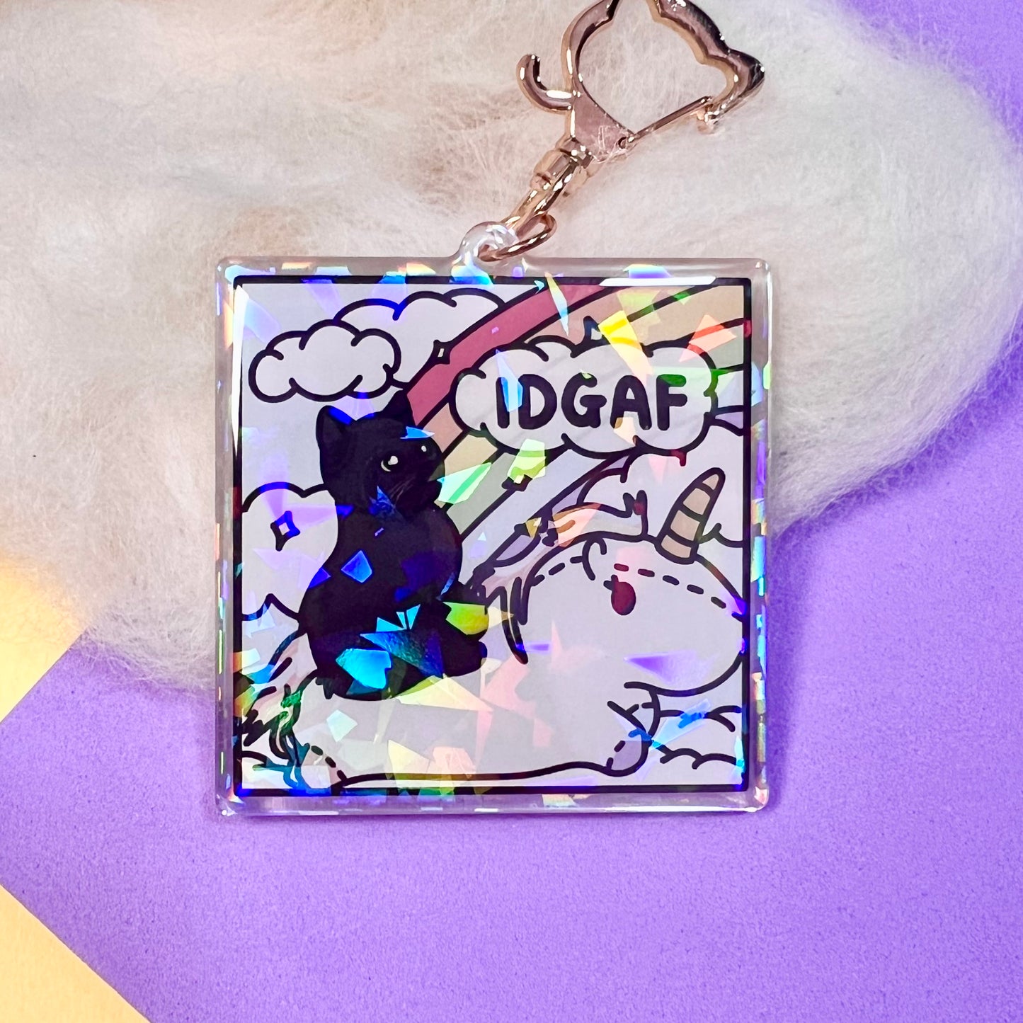 "idgaf" keychain