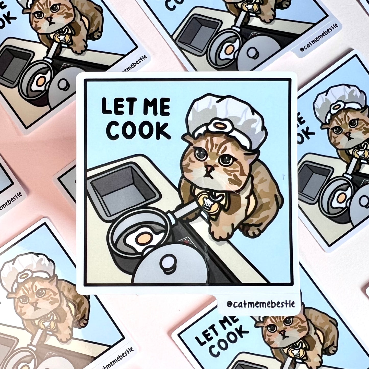 "let me cook" sticker