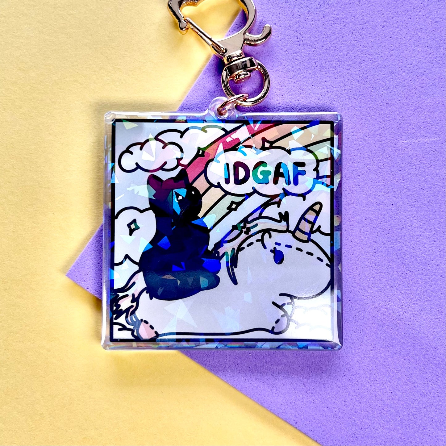 "idgaf" keychain