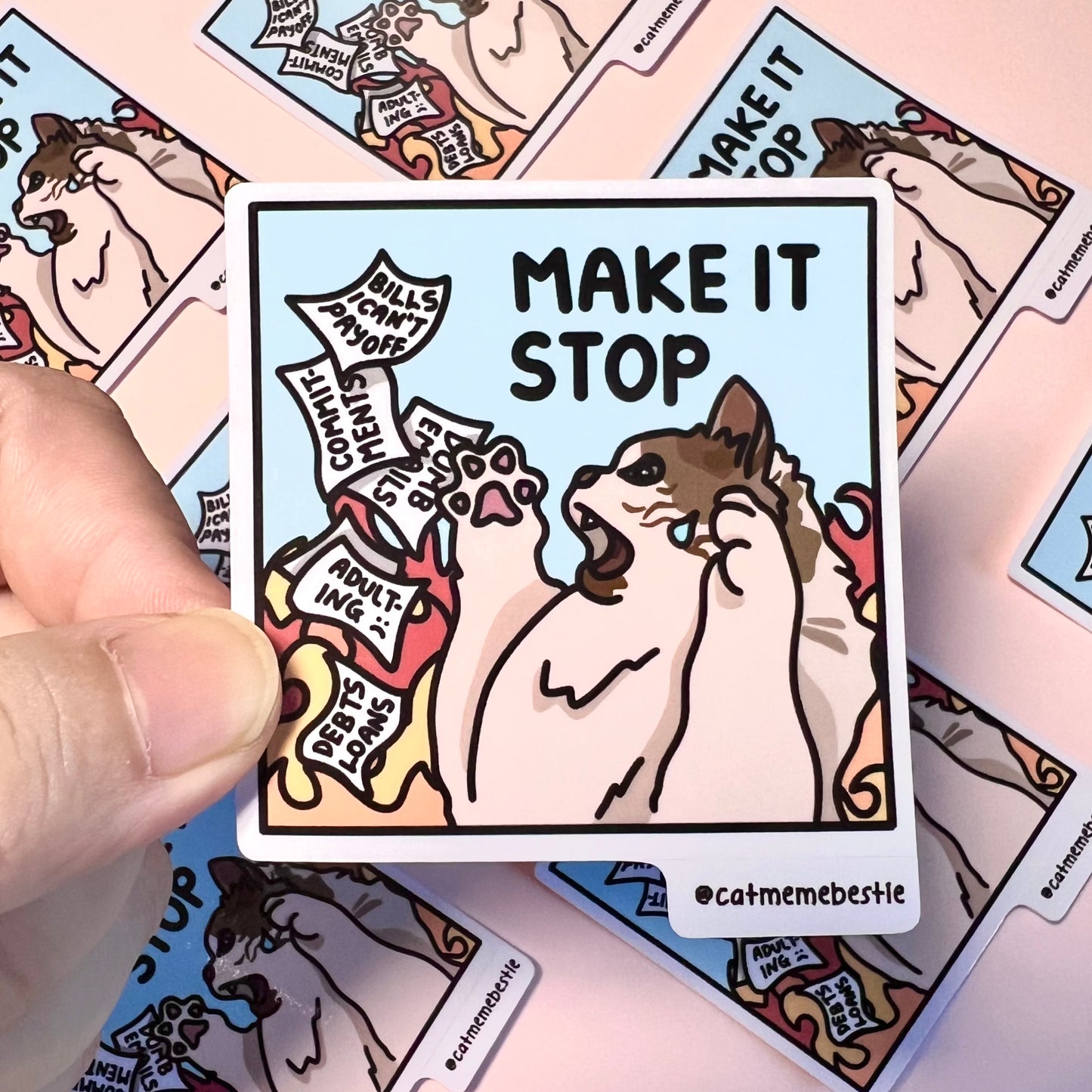 "make it stop" sticker