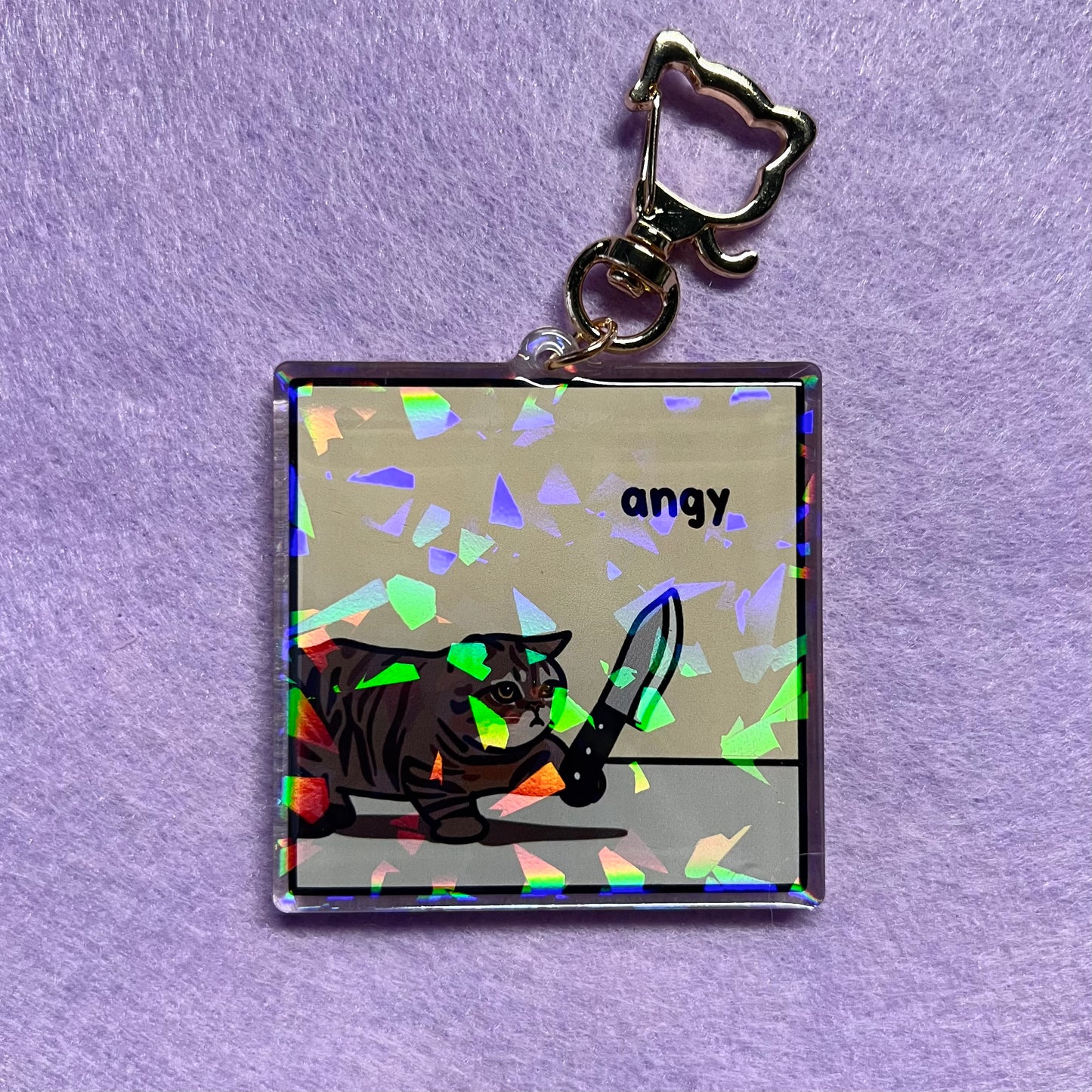 "angy" keychain