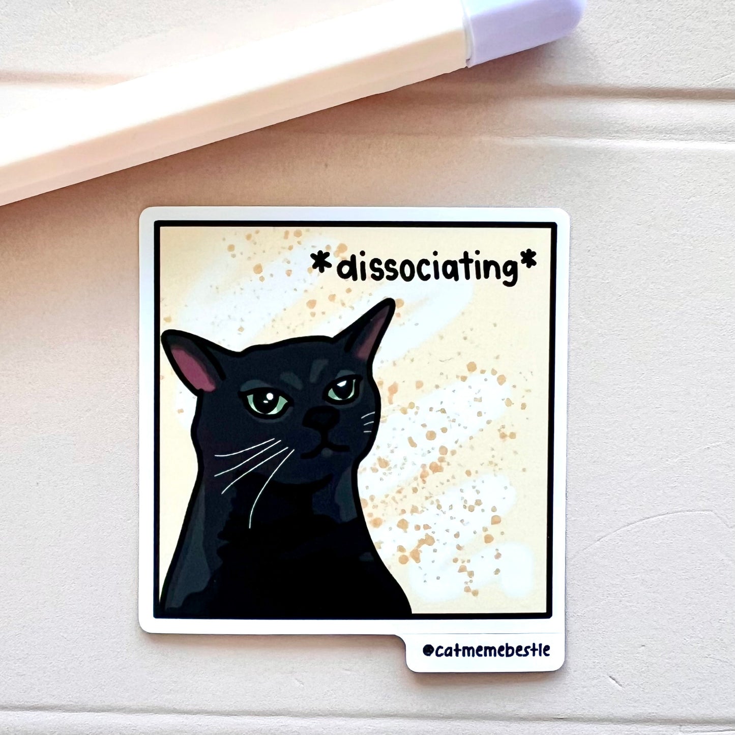 "dissociating" sticker