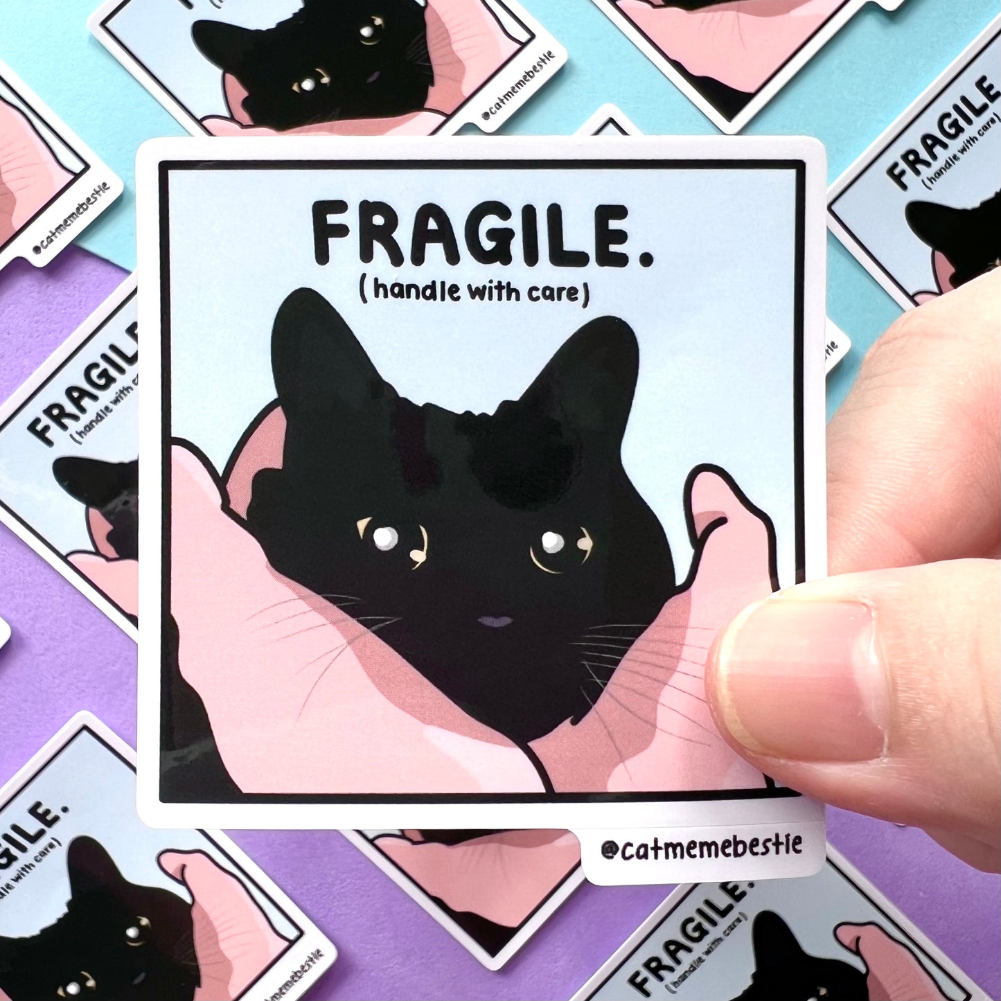 "fragile" sticker