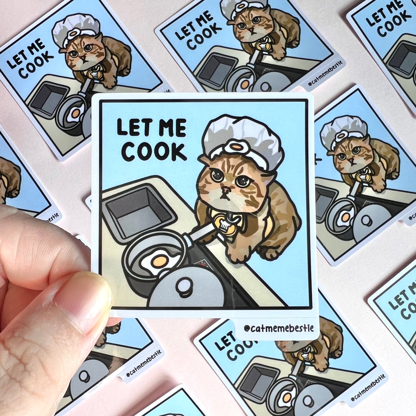 "let me cook" sticker