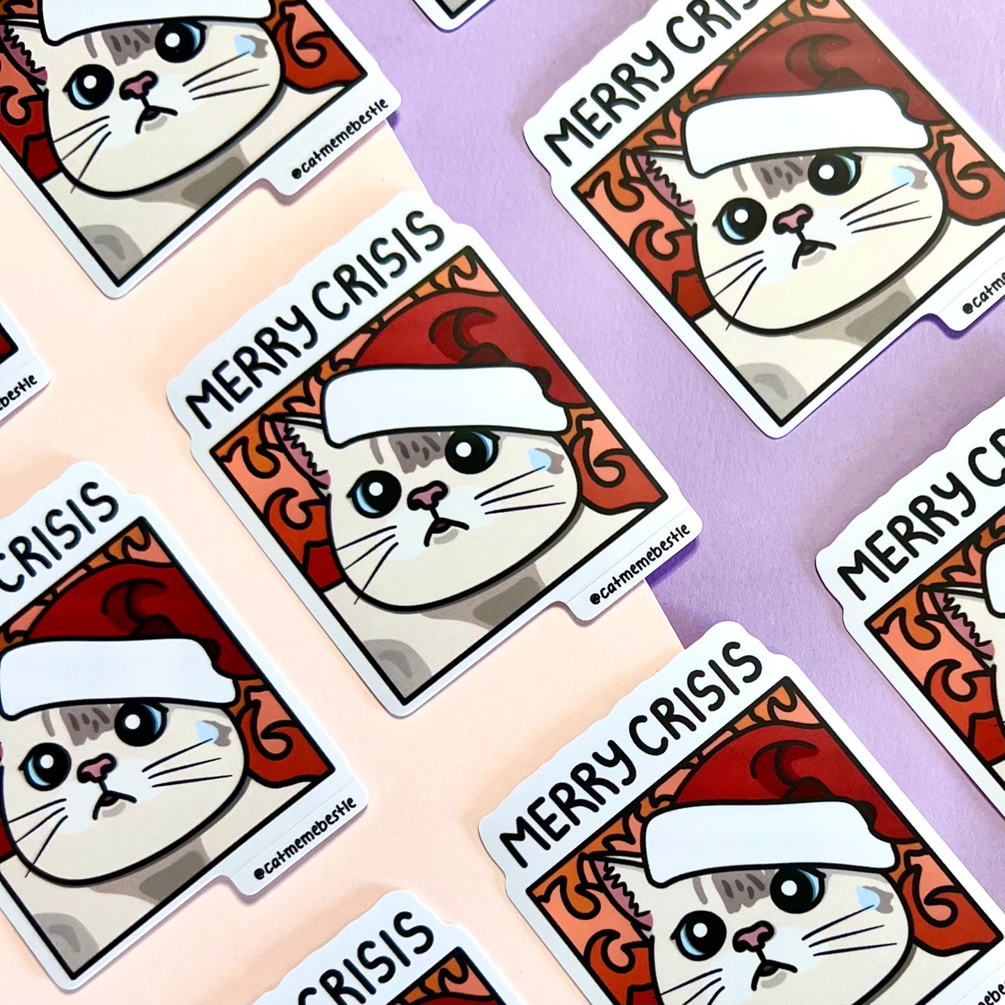 "merry crisis" sticker