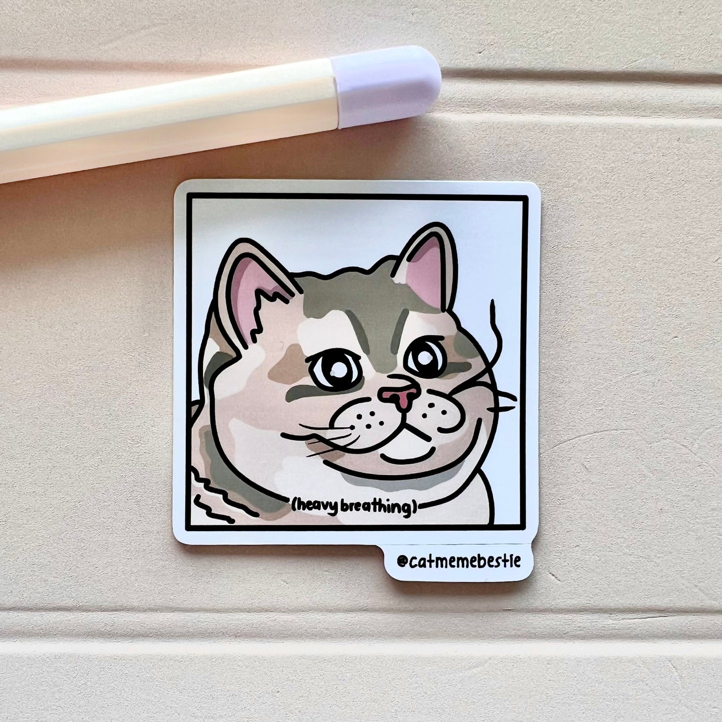 "heavy breathing" sticker