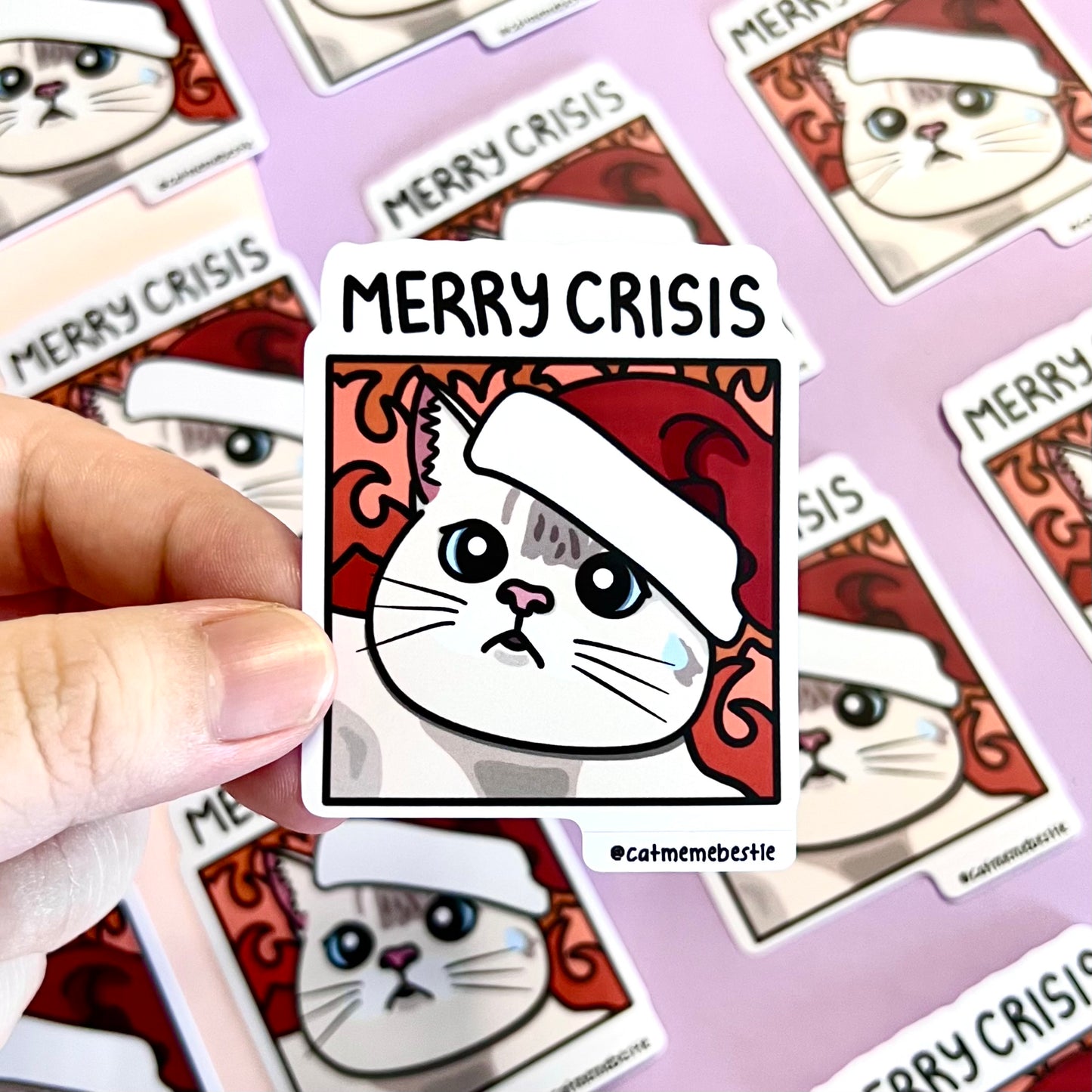 "merry crisis" sticker