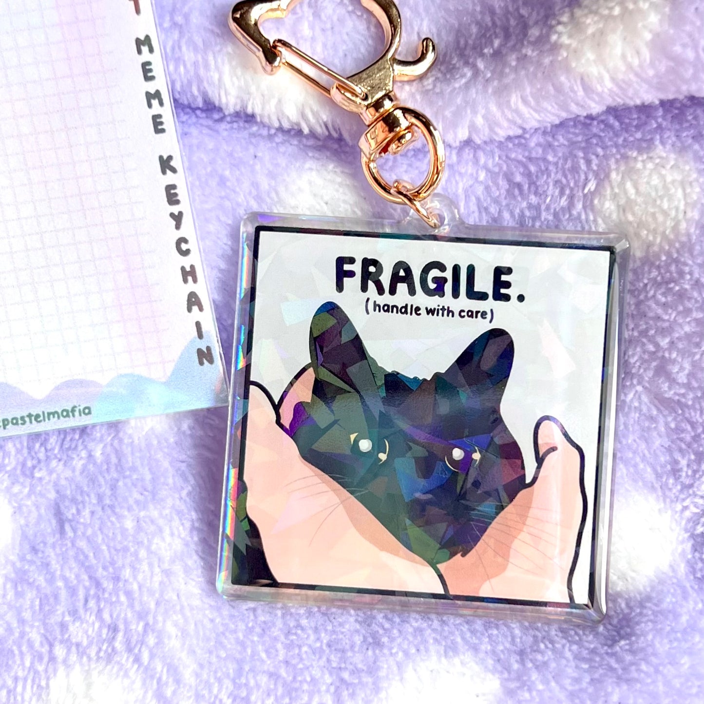 "fragile" keychain