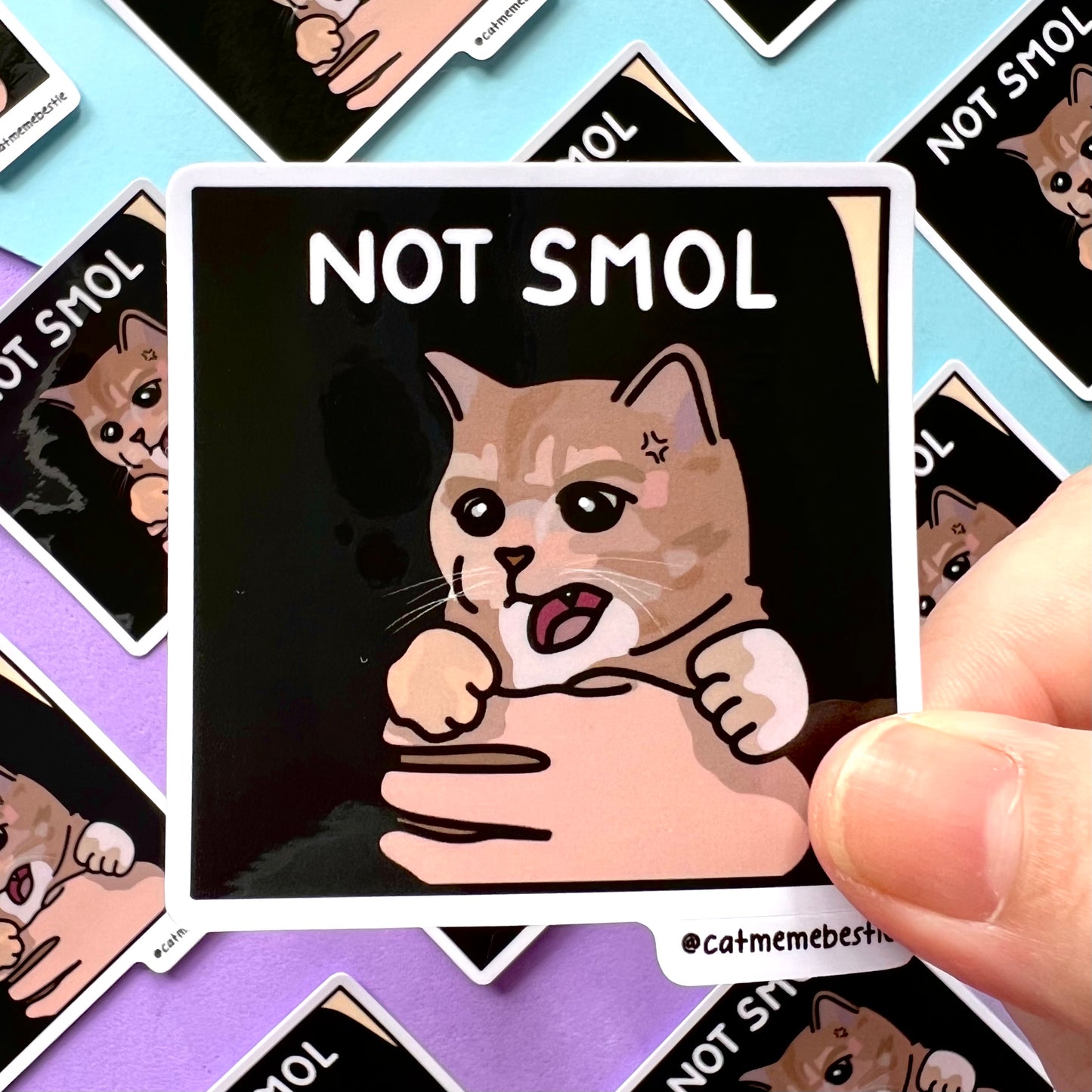 "not smol" sticker