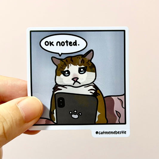 "ok noted" ver. 2 sticker