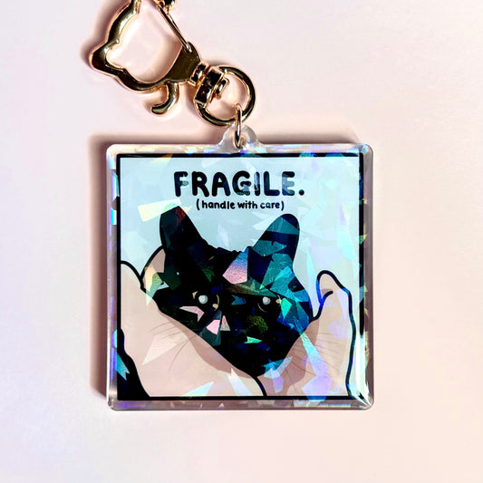 "fragile" keychain