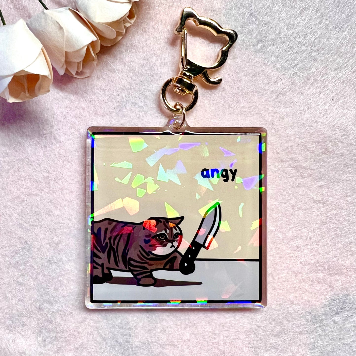 "angy" keychain