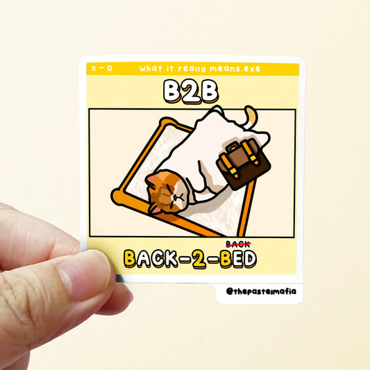 (limited) "B2B" sticker