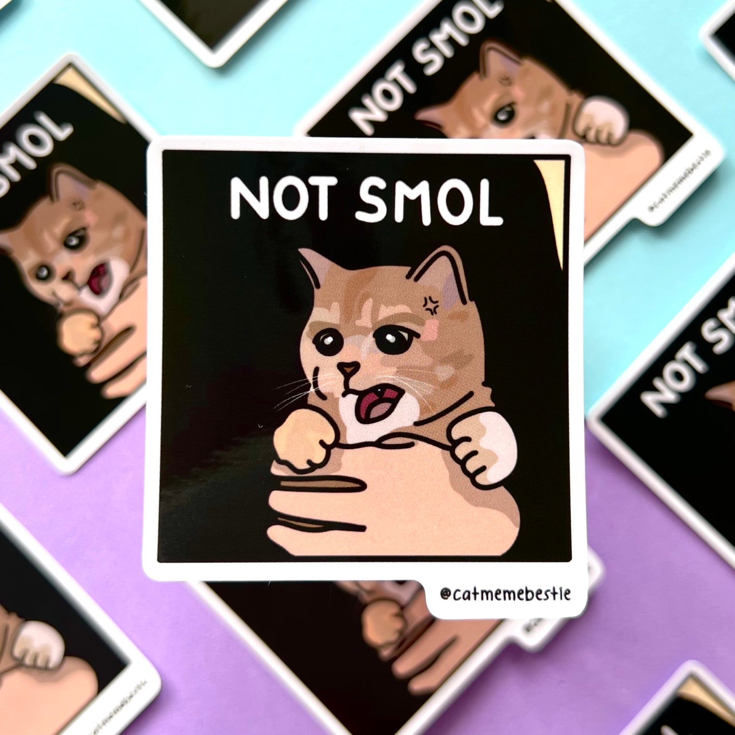 "not smol" sticker