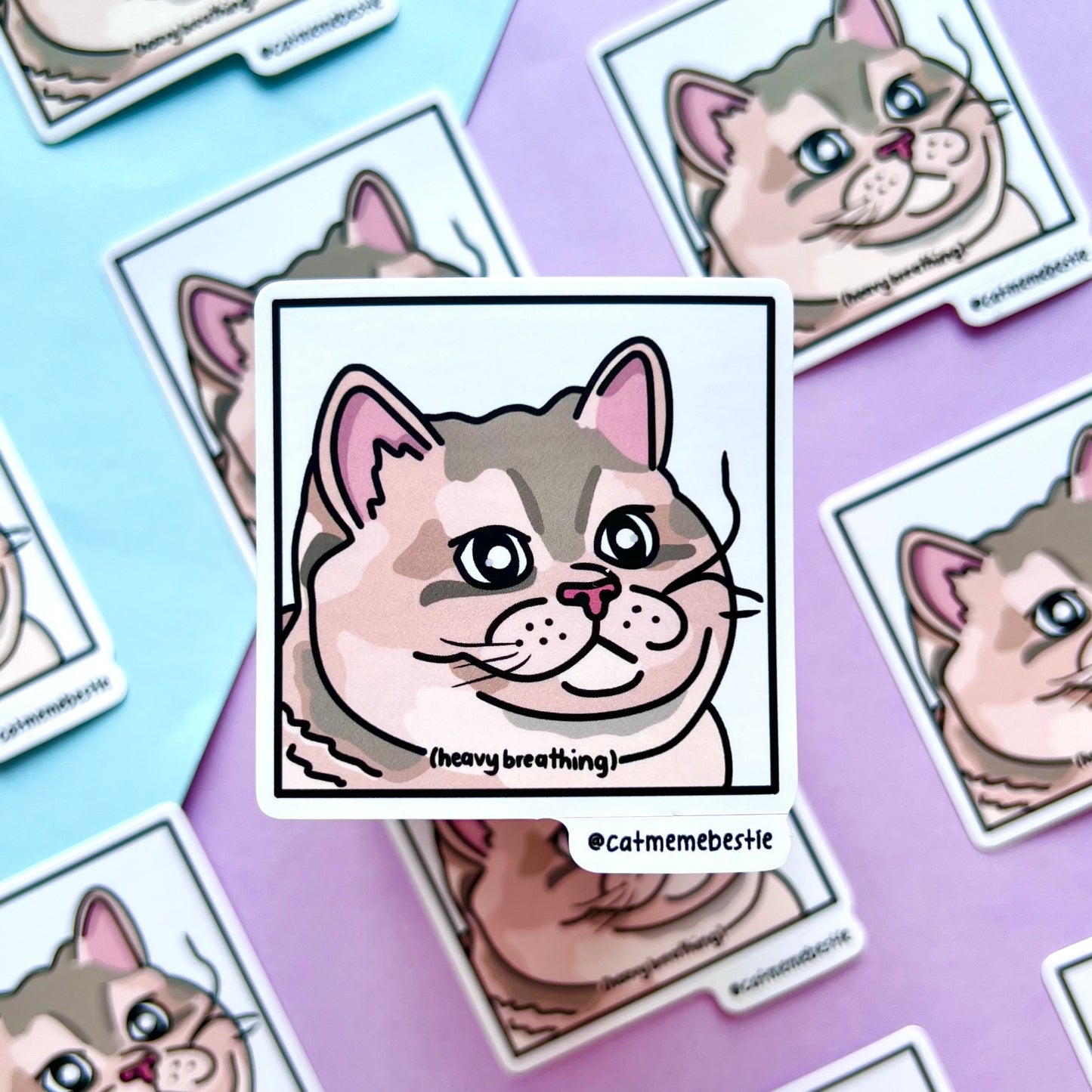 "heavy breathing" sticker