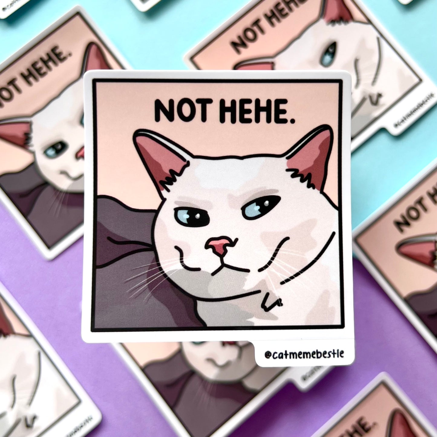 "not hehe" sticker