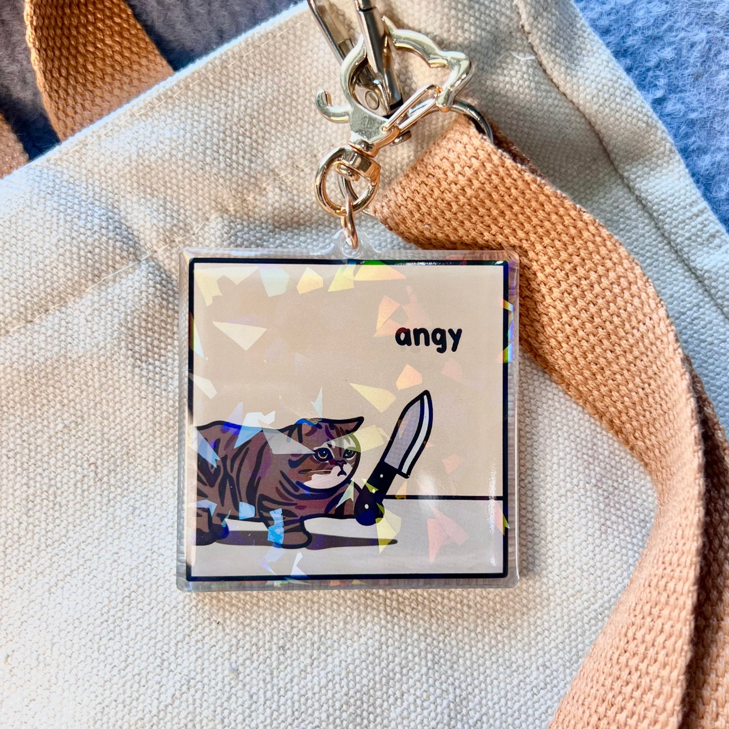 "angy" keychain